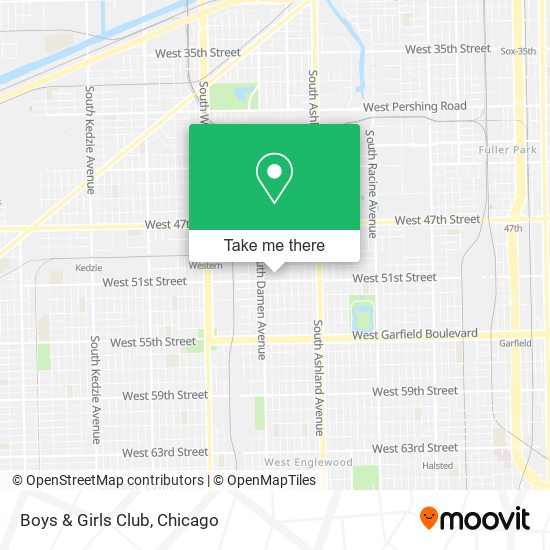 Boys & Girls Club map