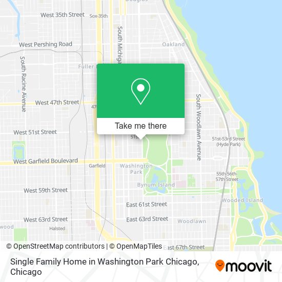 Single Family Home in Washington Park Chicago map