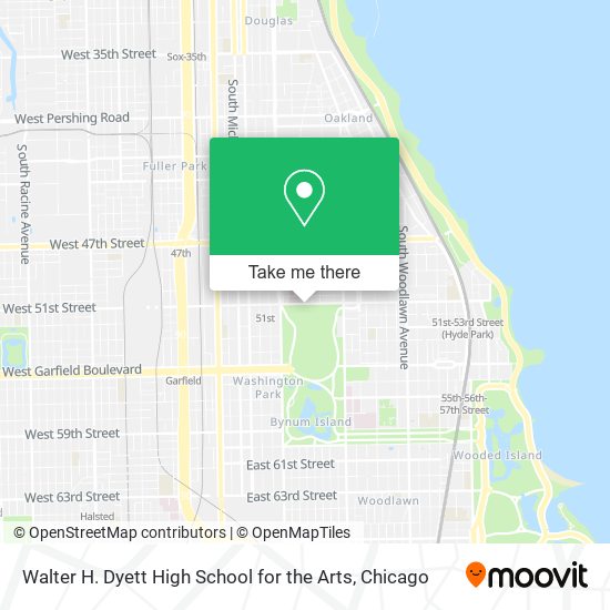 Walter H. Dyett High School for the Arts map