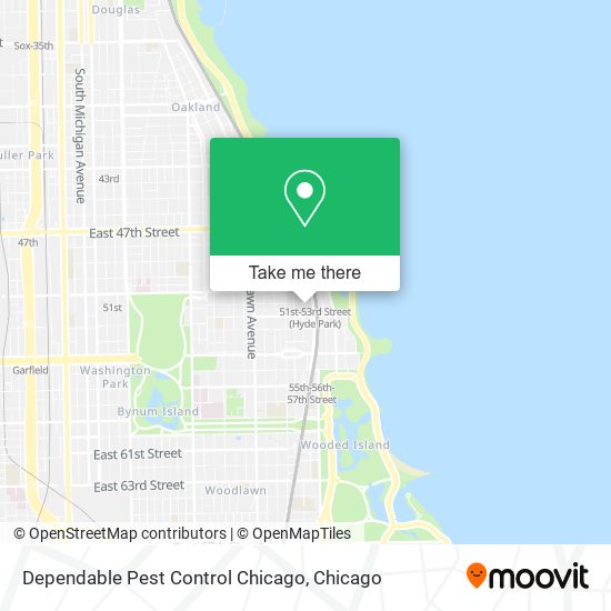 Dependable Pest Control Chicago map