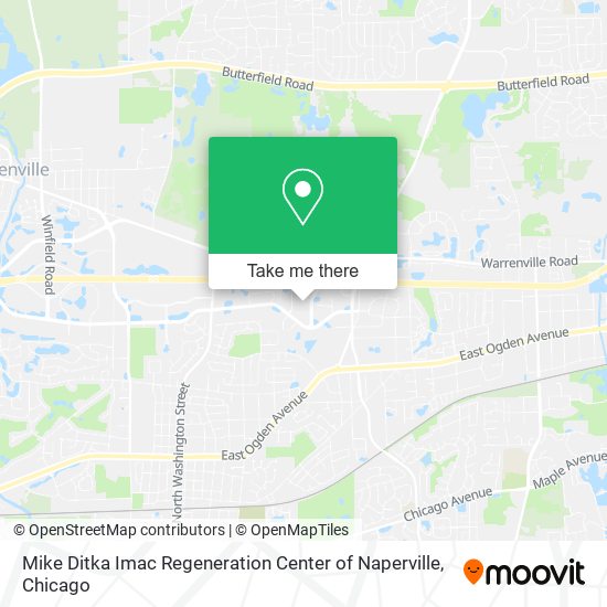 Mike Ditka Imac Regeneration Center of Naperville map