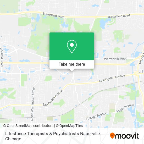 Lifestance Therapists & Psychiatrists Naperville map