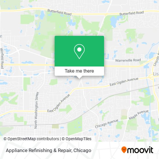 Appliance Refinishing & Repair map