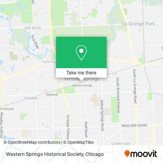 Western Springs Historical Society map