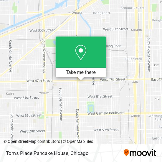 Mapa de Tom's Place Pancake House