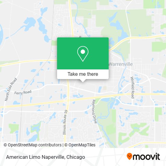 American Limo Naperville map
