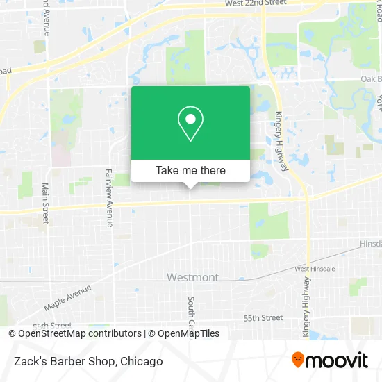 Zack's Barber Shop map