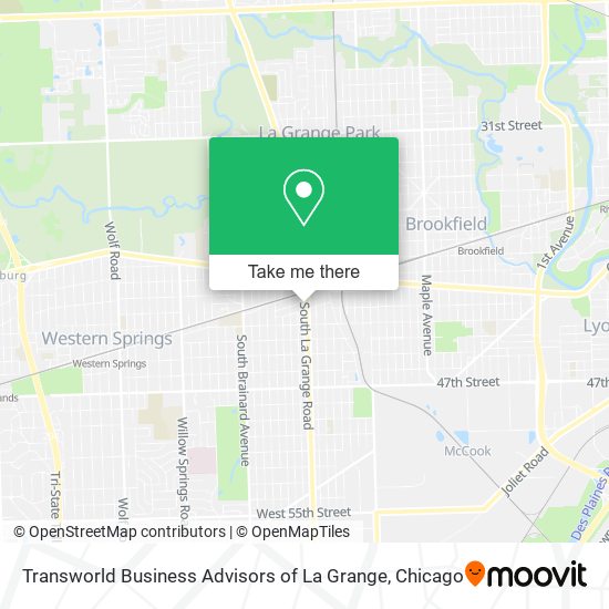 Transworld Business Advisors of La Grange map