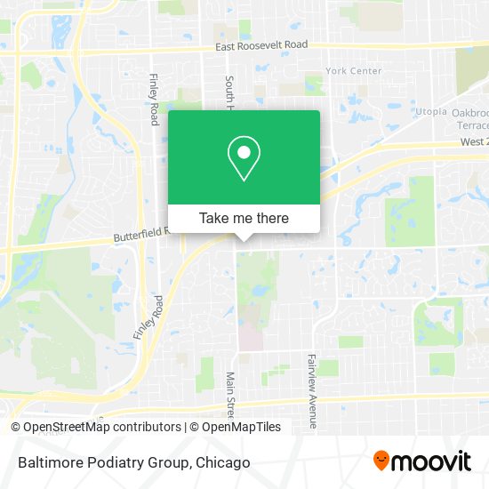 Baltimore Podiatry Group map