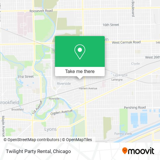 Twilight Party Rental map