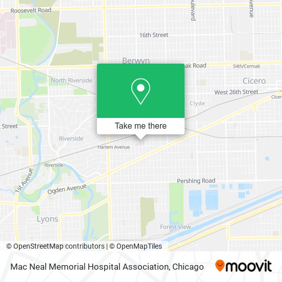 Mac Neal Memorial Hospital Association map