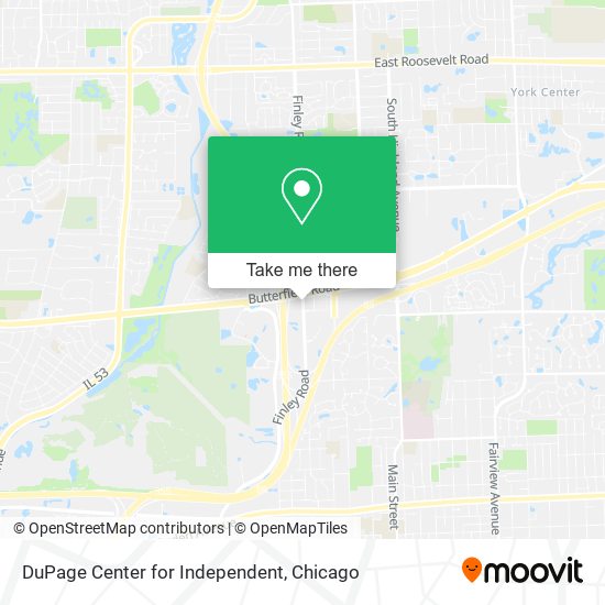 DuPage Center for Independent map
