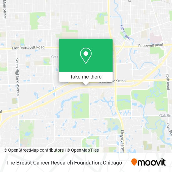 The Breast Cancer Research Foundation map