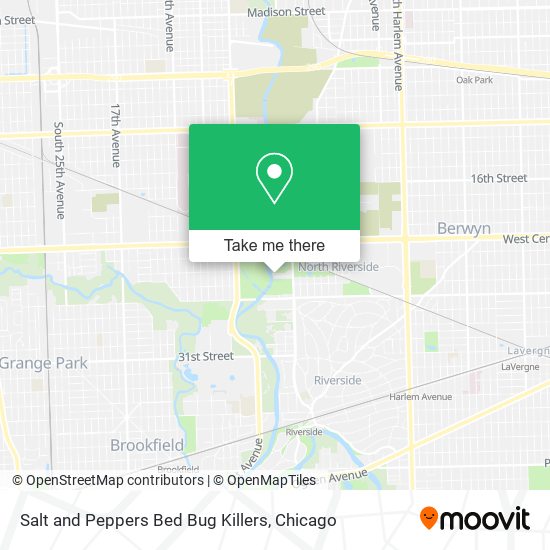 Salt and Peppers Bed Bug Killers map