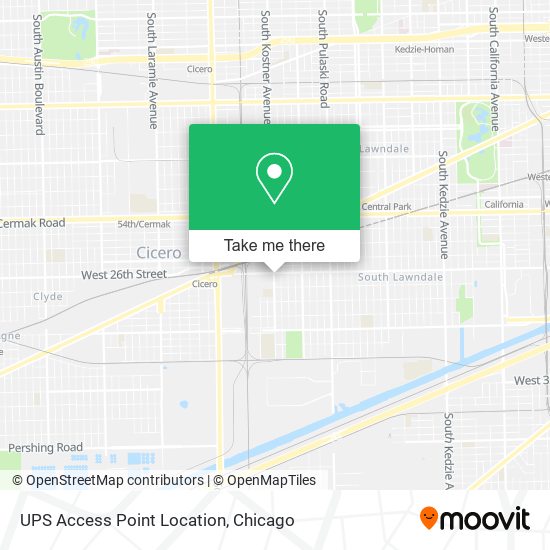 Mapa de UPS Access Point Location