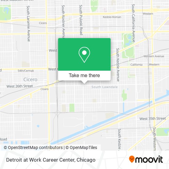 Mapa de Detroit at Work Career Center