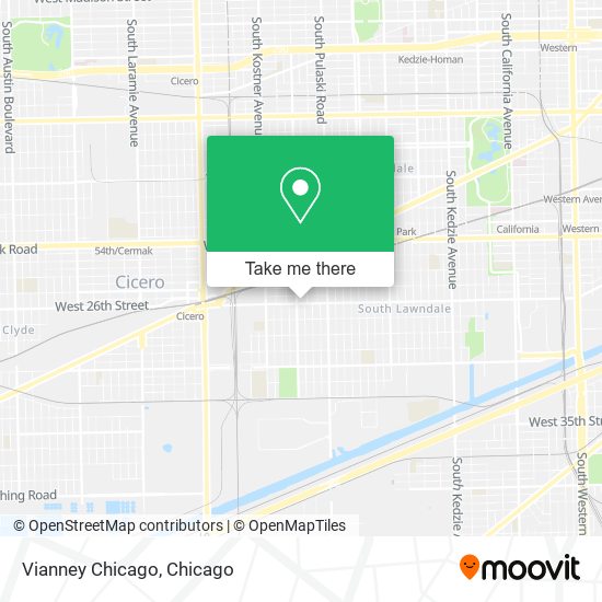 Mapa de Vianney Chicago