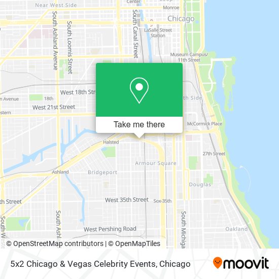 Mapa de 5x2 Chicago & Vegas Celebrity Events