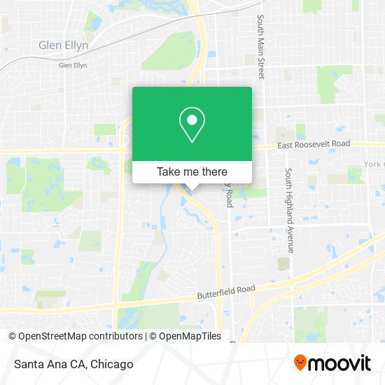 Santa Ana CA map