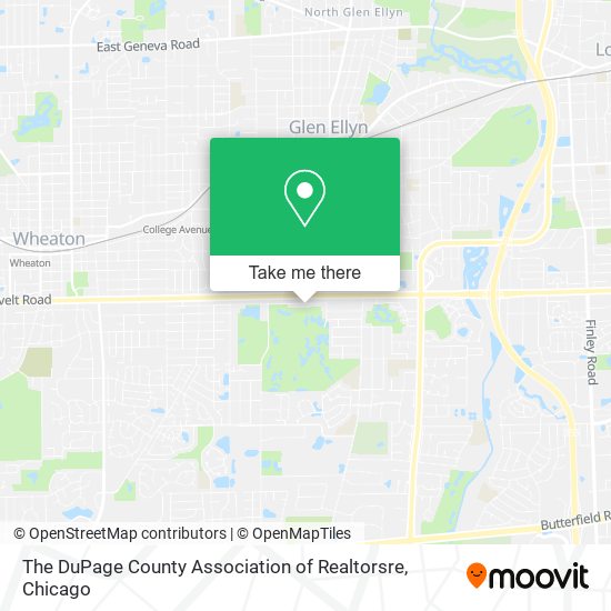 The DuPage County Association of Realtorsre map