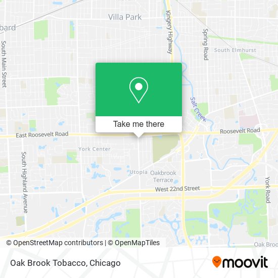 Oak Brook Tobacco map