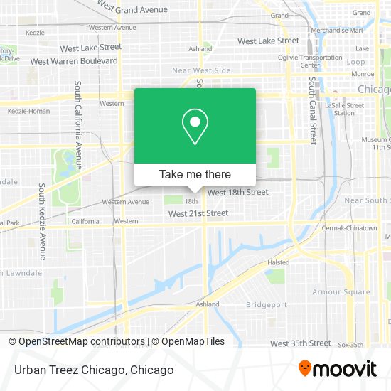 Urban Treez Chicago map