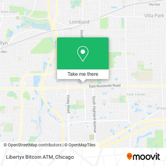 Mapa de Libertyx Bitcoin ATM