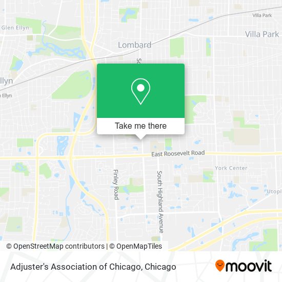 Mapa de Adjuster's Association of Chicago