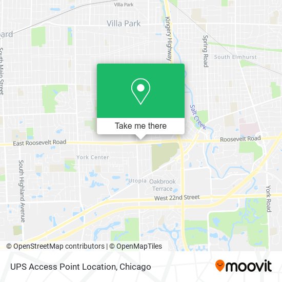 UPS Access Point Location map