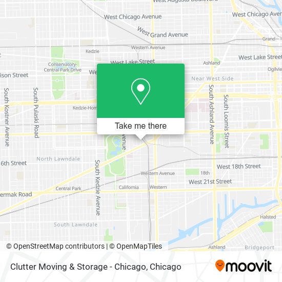 Clutter Moving & Storage - Chicago map