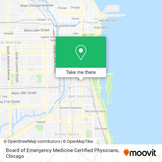 Board of Emergency Medicine Certified Physicians map