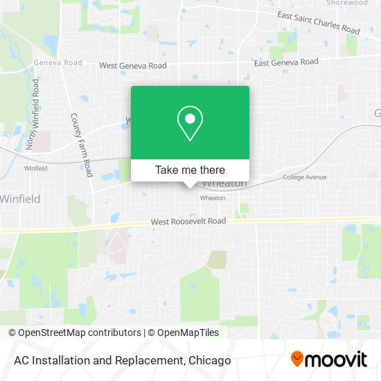 AC Installation and Replacement map