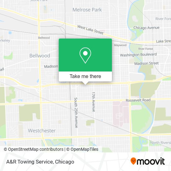 A&R Towing Service map