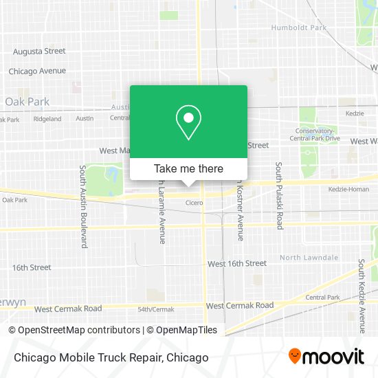 Chicago Mobile Truck Repair map