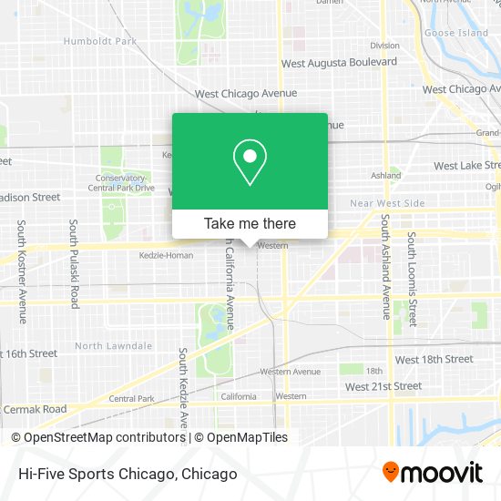 Hi-Five Sports Chicago map