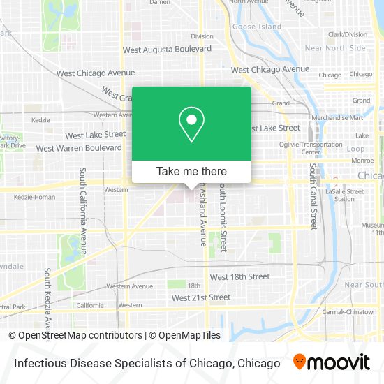 Infectious Disease Specialists of Chicago map