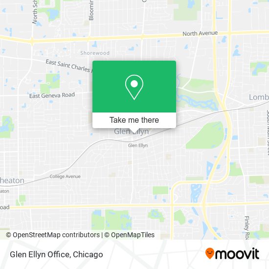 Glen Ellyn Office map