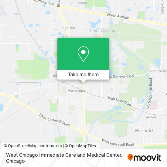 West Chicago Immediate Care and Medical Center map