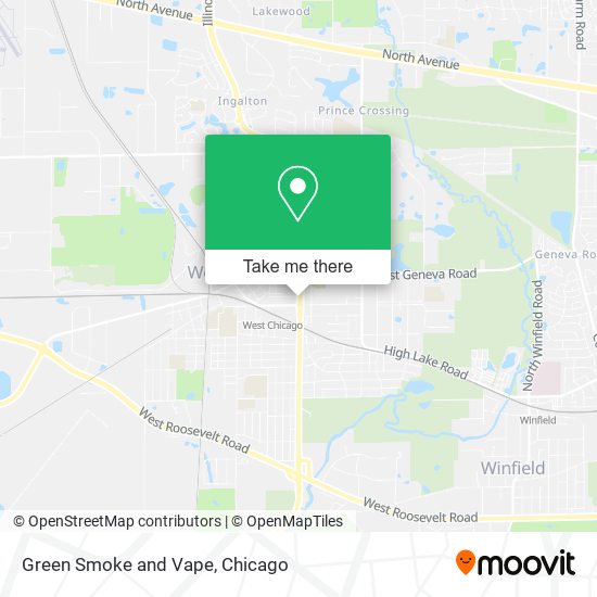 Green Smoke and Vape map
