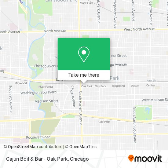Mapa de Cajun Boil & Bar - Oak Park