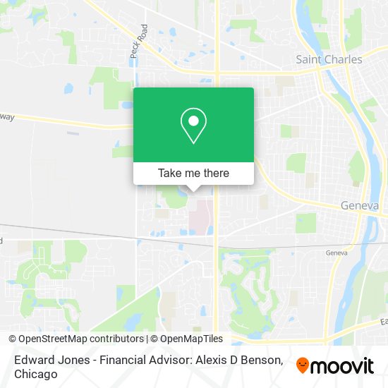 Mapa de Edward Jones - Financial Advisor: Alexis D Benson