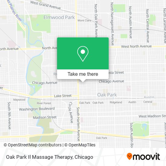 Mapa de Oak Park Il Massage Therapy