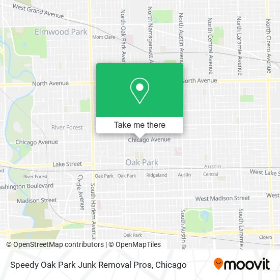 Speedy Oak Park Junk Removal Pros map