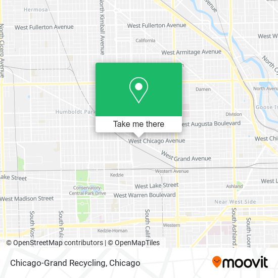 Chicago-Grand Recycling map