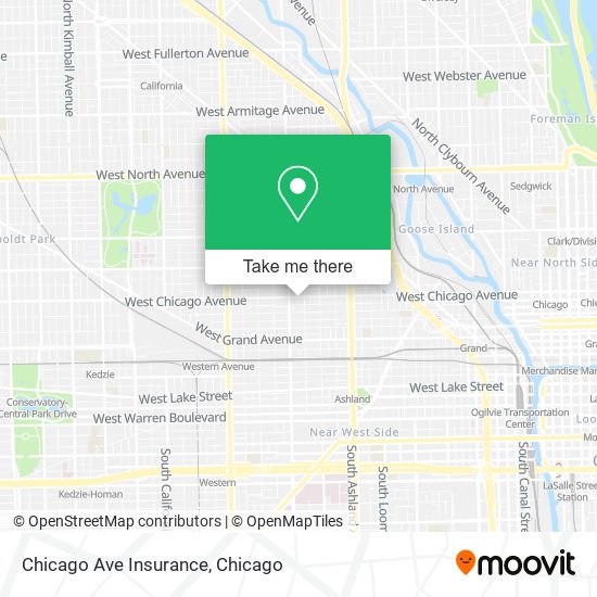 Mapa de Chicago Ave Insurance