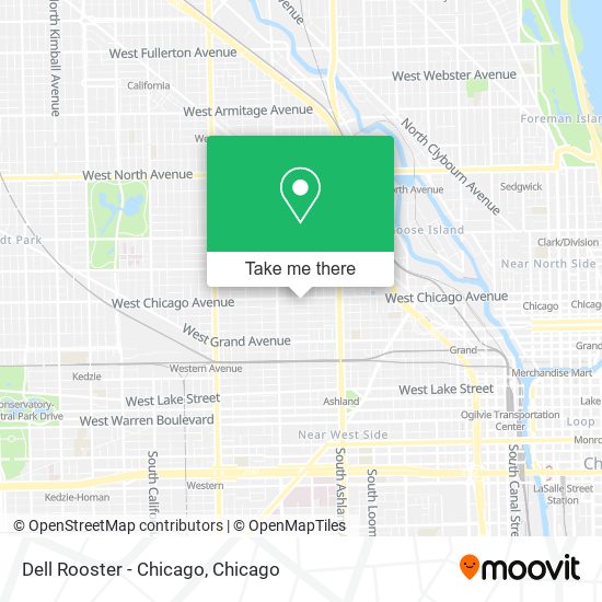 Mapa de Dell Rooster - Chicago