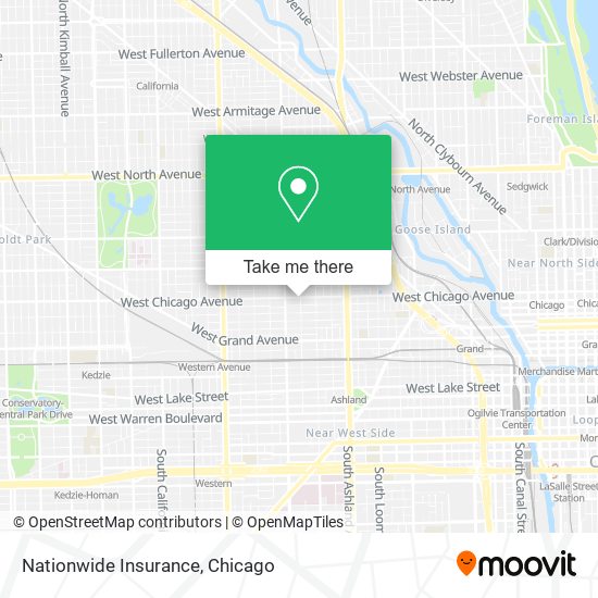 Mapa de Nationwide Insurance