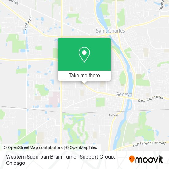 Mapa de Western Suburban Brain Tumor Support Group