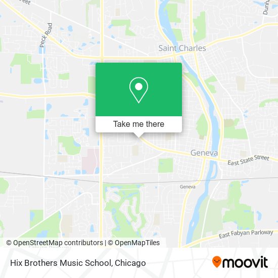 Hix Brothers Music School map