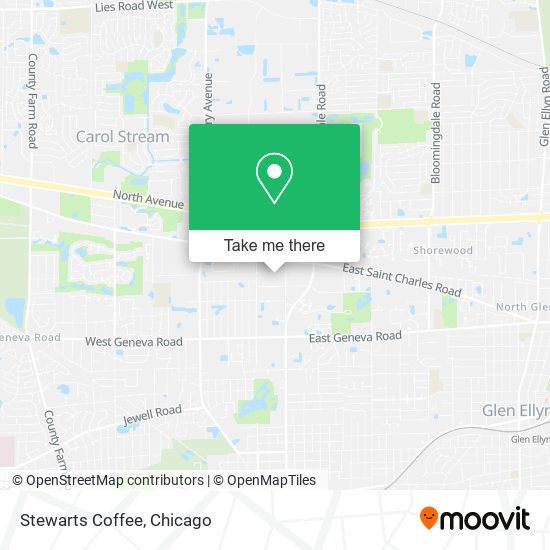 Stewarts Coffee map